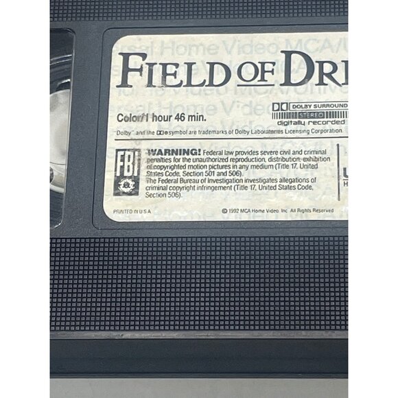 Field of Dreams VHS Rated PG MCA Universal Home Video English 106 Minutes READ - Picture 2 of 4